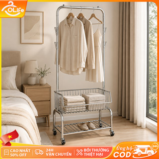 𝐎𝐥𝐢𝐟𝐞 Cây Treo Quần Áo Trong Phòng Sào Phơi Đồ Hiện Đại Giá Treo Quần Áo Đa Dạng Kệ Treo Quần Ao Bằng Sắt Kệ Treo Đồ