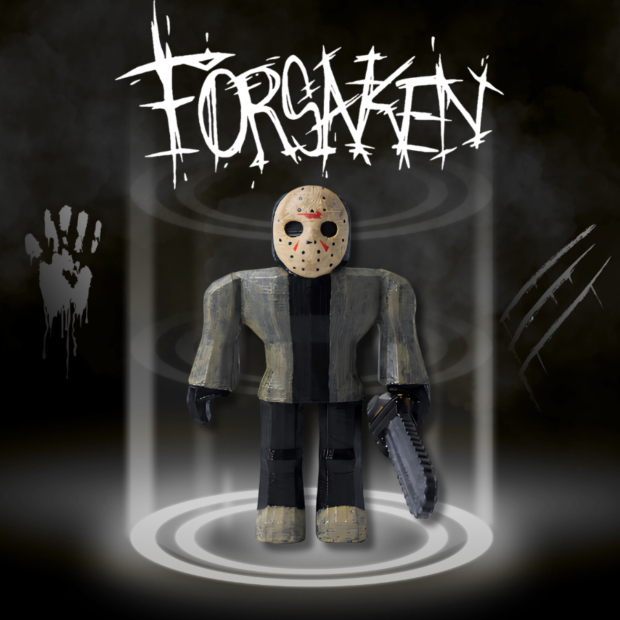 Mô Hình Nhân Vật Jason Và Vũ Khí Lưỡi Cưa Forsaken - Siêu Ngầu (Tặng Thẻ Bài Ngẫu Nhiên)