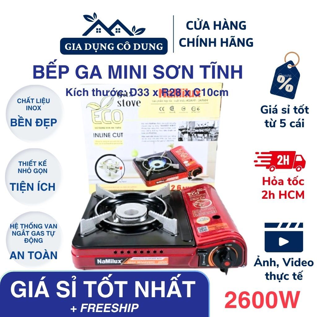 Bếp Ga Mini Namilux Sơn Tĩnh Eco (Màu Ngẫu Nhiên)