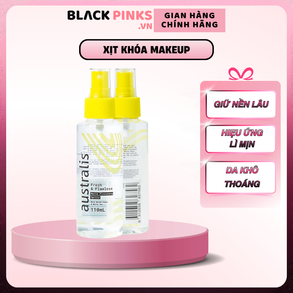 Xịt khóa makeup Australis giữ nền lì lâu trôi 100ml