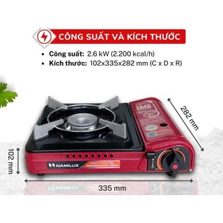 Bếp Ga Mini Namilux Sơn Tĩnh Eco (Màu Ngẫu Nhiên)