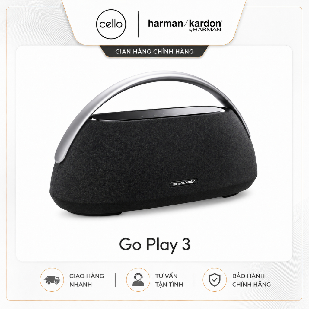 Loa Harman Kardon Go Play 3 - Chính hãng PGI - New Fullbox - BH 1 Năm