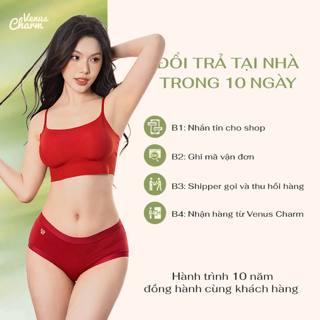 Áo Lót Lười Nâng V1 OneFit Không Gọng, Đệm Mỏng 2cm Nâng Nhẹ Tự Nhiên, Áo Bra Không Viền Không Móc Cài Venus Charm 0716 | BigBuy360 - bigbuy360.vn