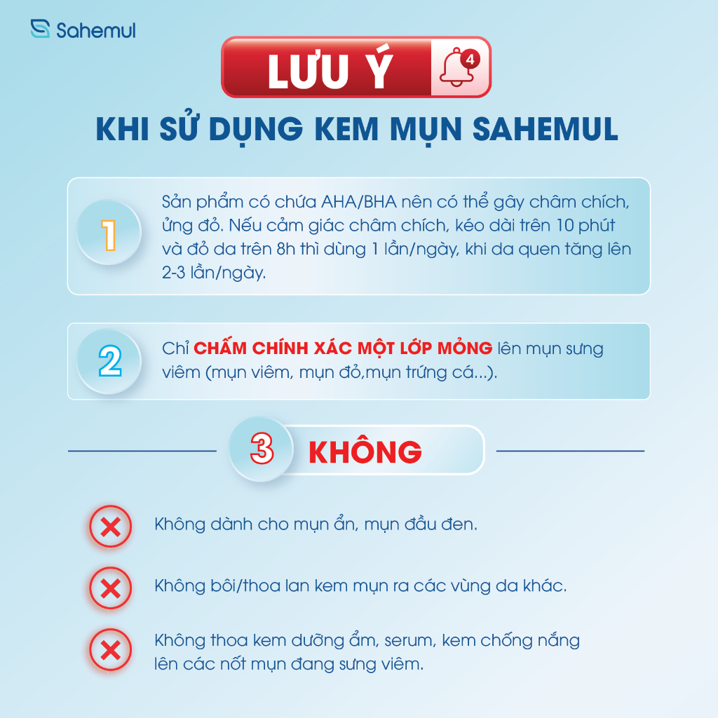 Combo 2 Tuýp Kem Mụn SAHEMUL dùng cho mụn viêm Anti Acne Skin Care Cream 20gr | BigBuy360 - bigbuy360.vn