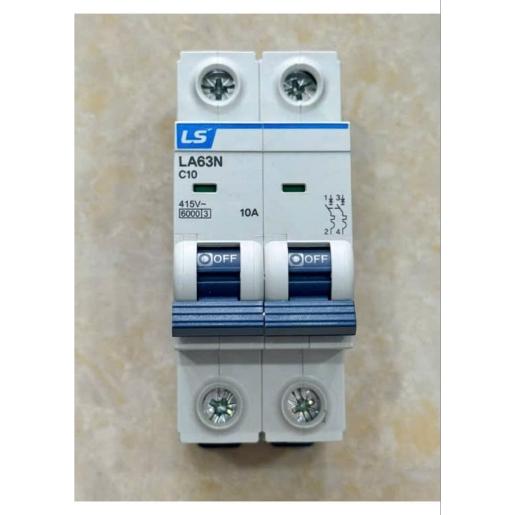 Aptomat tép (MCB) LS LA63N 2P 10A 6kA