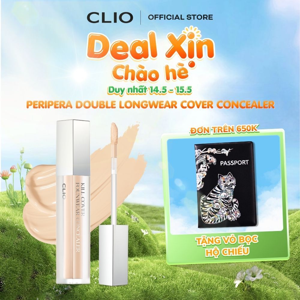 Kem Che Khuyết Điểm CLIO Kill Cover Founwear Concealer 6g Che Phủ Khuyết Điểm Hoàn Hảo