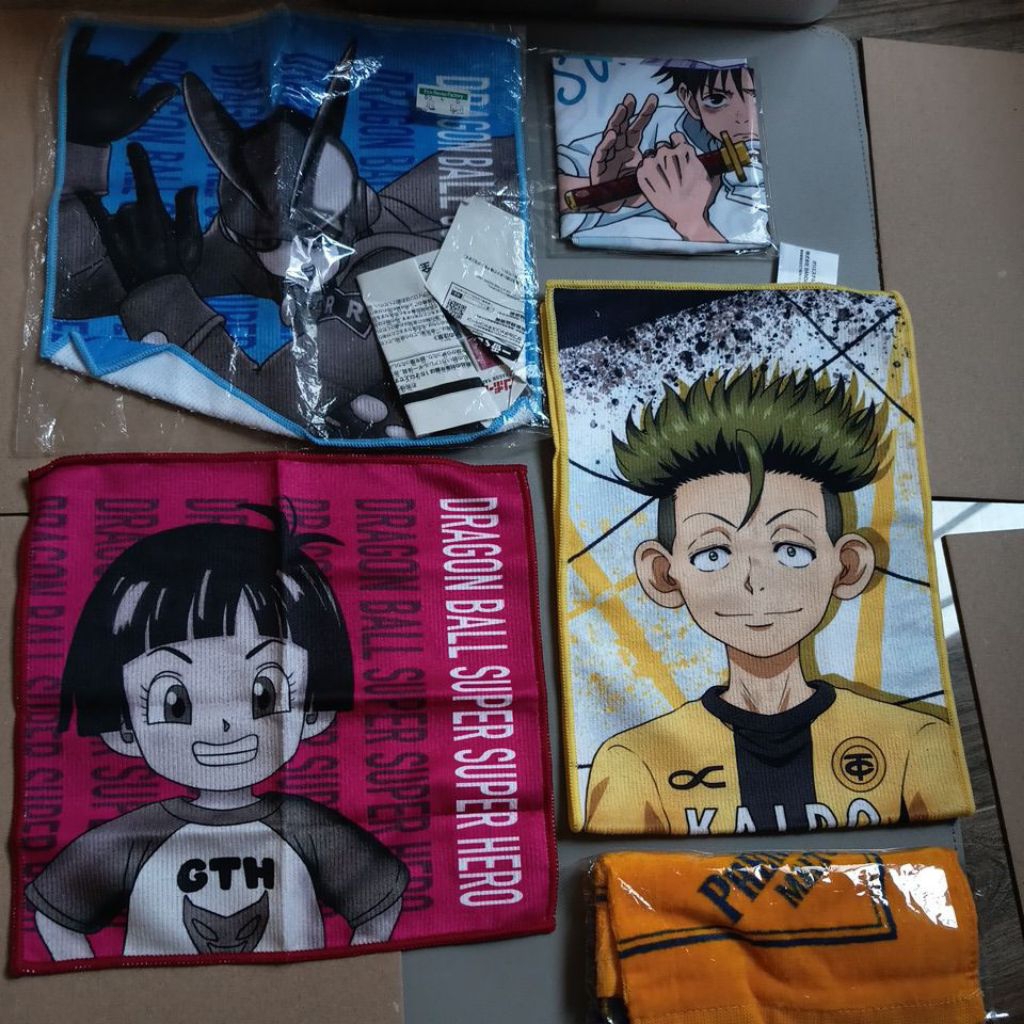 (fb rẻ hơn) khăn anime, khăn tay E.YAZAWA;Ao Ashi;Chú thuật hồi;Dragon Ball