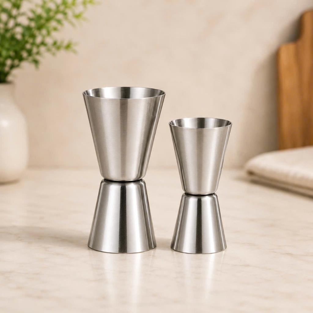 Jigger Inox 2 Đầu Đong Chính Xác,Jigger Inox 2 Đầu Đong Chính Xác, Chuẩn Tỉ Lệ