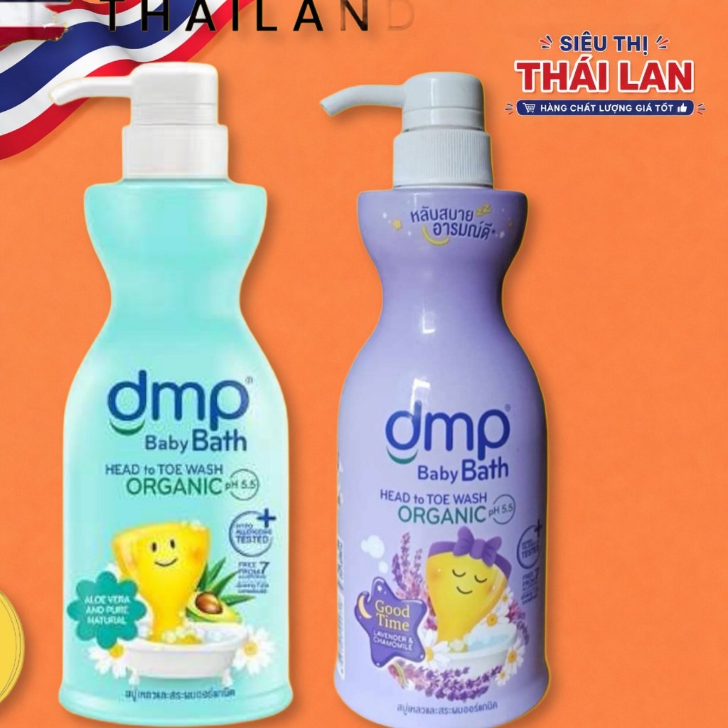 Sữa Tắm DMP Baby Bath 480ml  Sữa Tắm Cho Bé Thơm Khong Căy Mắt Hàng Thái Lan 480ml