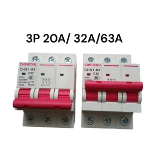 [ Chính Hãng ]  ATTOMAT  MCB 3P 20A/32A/63A  CB 63A Cầu dao điện 3 pha