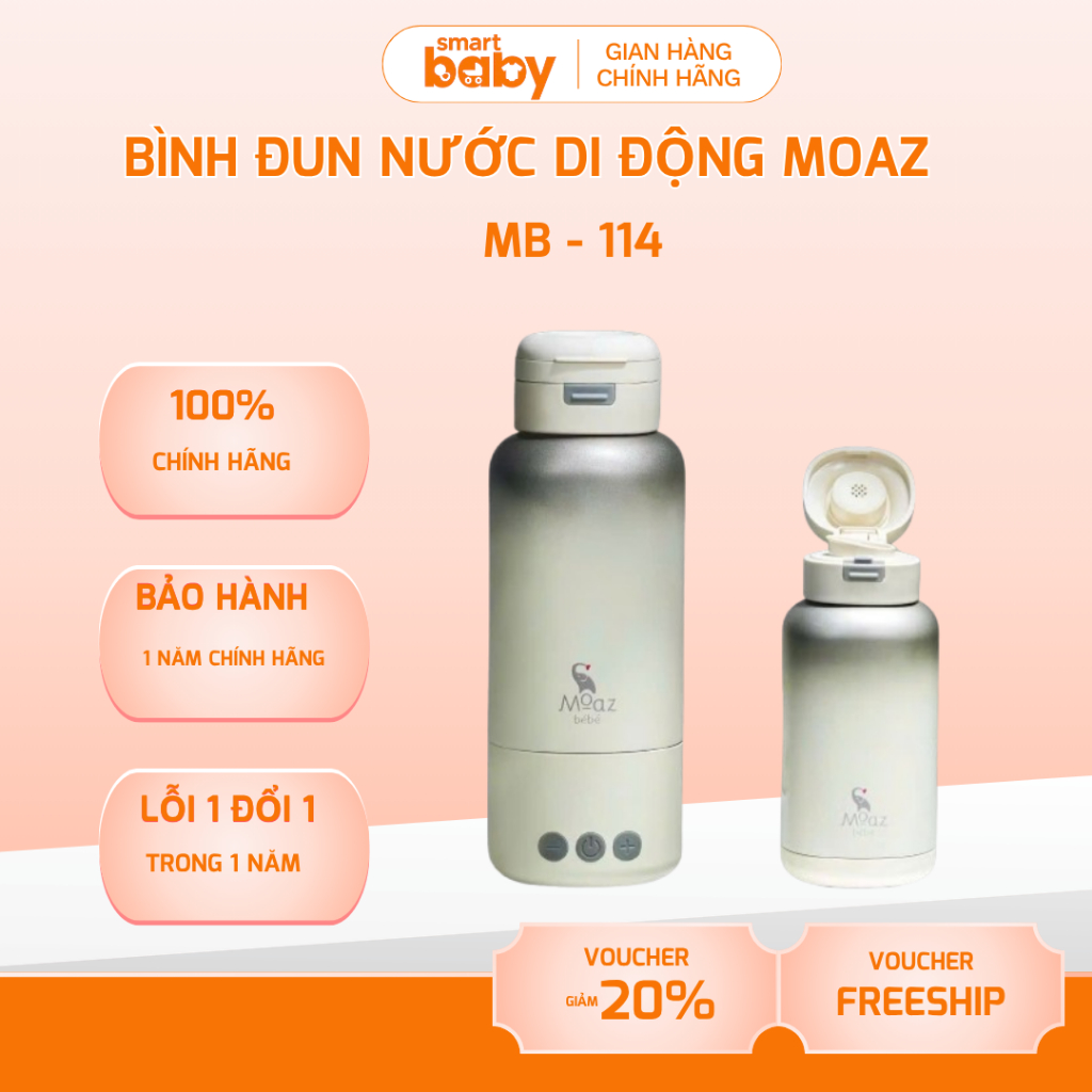 Bình đun nước di động cầm tay Moaz Bebe MB114