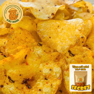 Khoai Tây Sấy Mắm Ớt, Snack Sa Tế Giòn Rụm, Cay Ngon Đậm Đà, Đà Lạt - 100g/ 200g/ 500g - Nông Sản Gốc Việt GẤU HOME