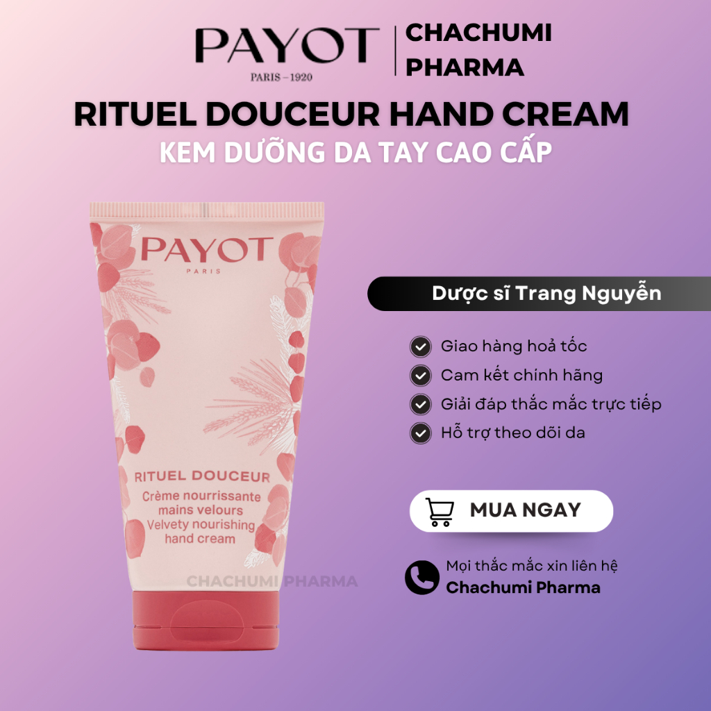 Kem Tay Payot Rituel Douceur Hand Cream Kem Dưỡng Da Tay Cao Cấp Từ Pháp 75ml