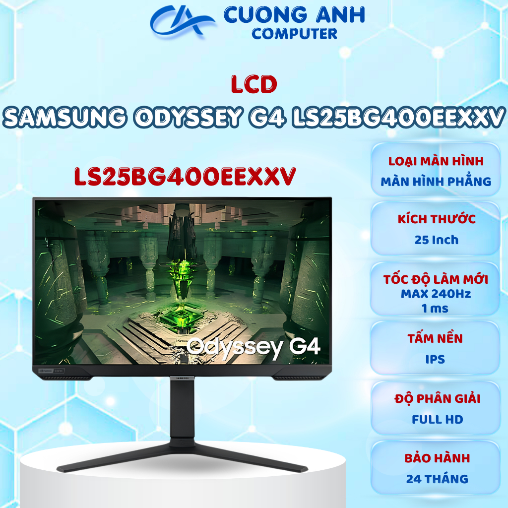 Màn hình Gaming SAMSUNG Odyssey G4 LS25BG400EEXXV