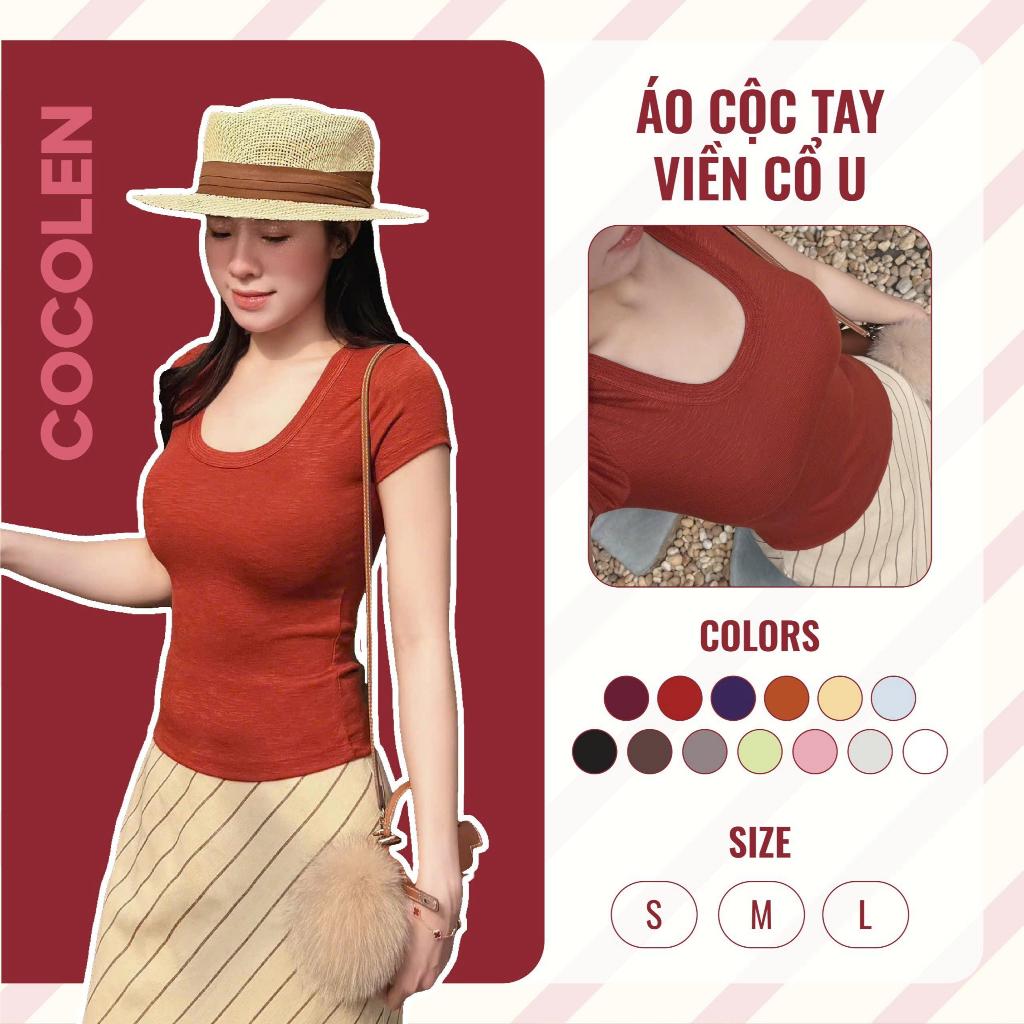 Áo Cộc Tay Cổ U Viền Trend 2026 - Chất Liệu Rib Dệt Sợi Kiểu Texture, Mát Mẻ Co Giãn, Thấm Hút Mô Hồi Tốt #A094
