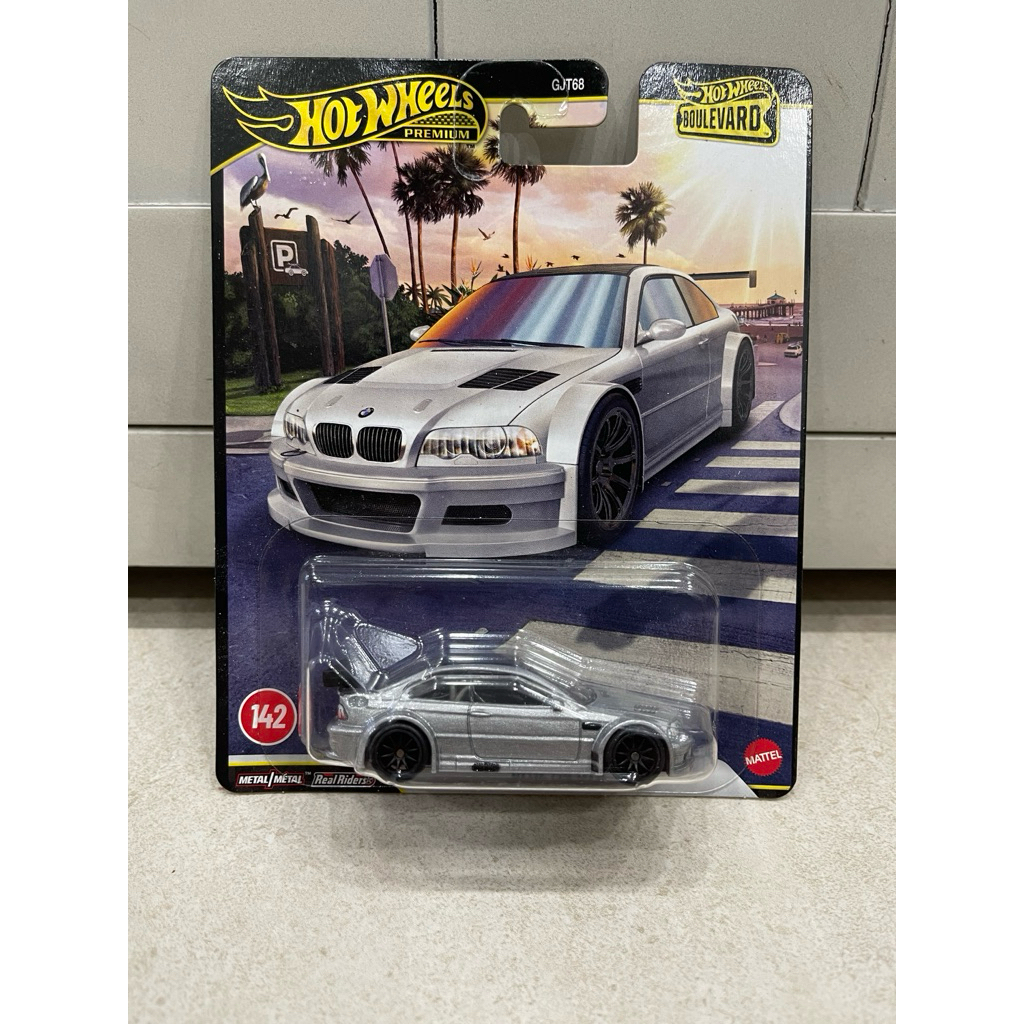 Xe mô hình đồ chơi bánh cao su Hotwheels 1:64 PREMIUM - BOULEVARD - BMW M3 GTR