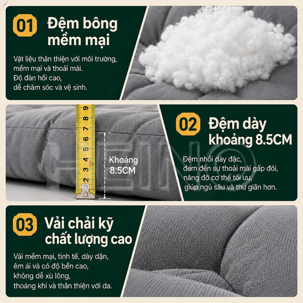 HEINO Giường gấp gọn thông minh rộng 75cm Giường xếp ngủ trưa không tiếng ồn dễ dàng cất giữ | BigBuy360 - bigbuy360.vn
