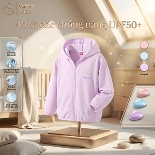 Patt Mom Áo Khoác Cho Bé UPF50+ Chống Nắng Ngăn Tia UV Bản Mùa Hè Mỏng Nhẹ Có Mũ Cho Cả Bé Trai Gái 50BFSF