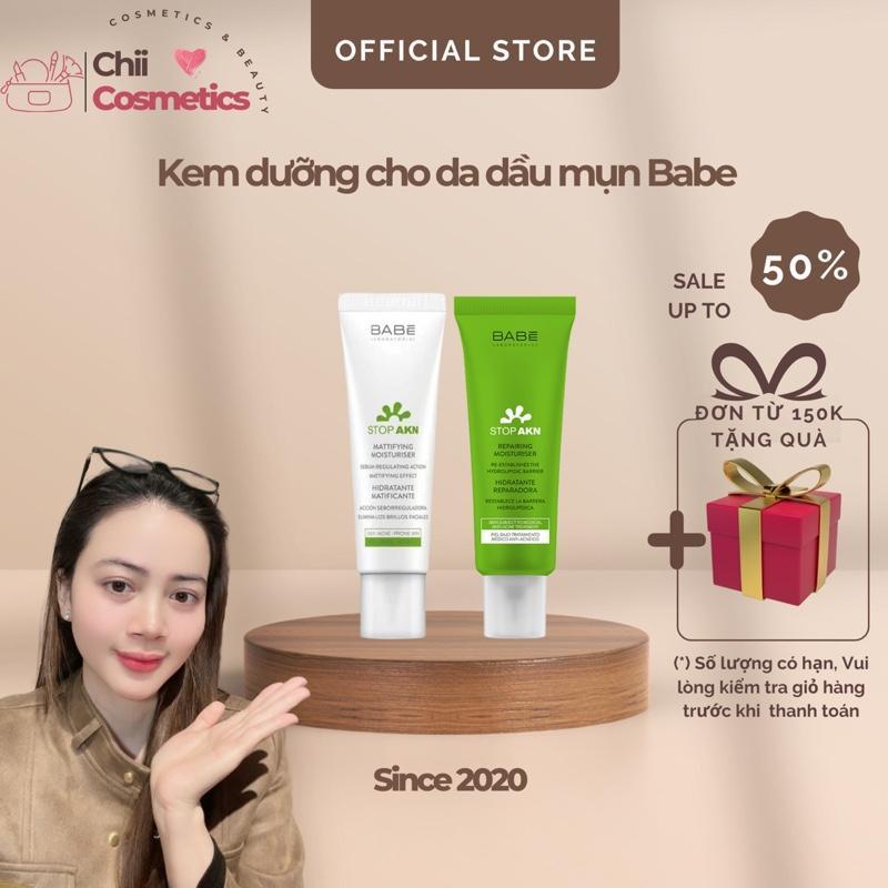 Kem dưỡng Babe Stop AKN Mattifying Moisturiser - Babe Stop AKN Repairing Moisturiser 50ml