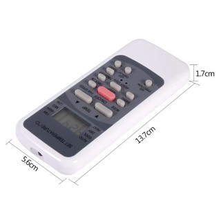 Điều khiển điều hoà Midea- Remote cho máy lạnh 1 và 2 chiều Midea (Nút hồng).