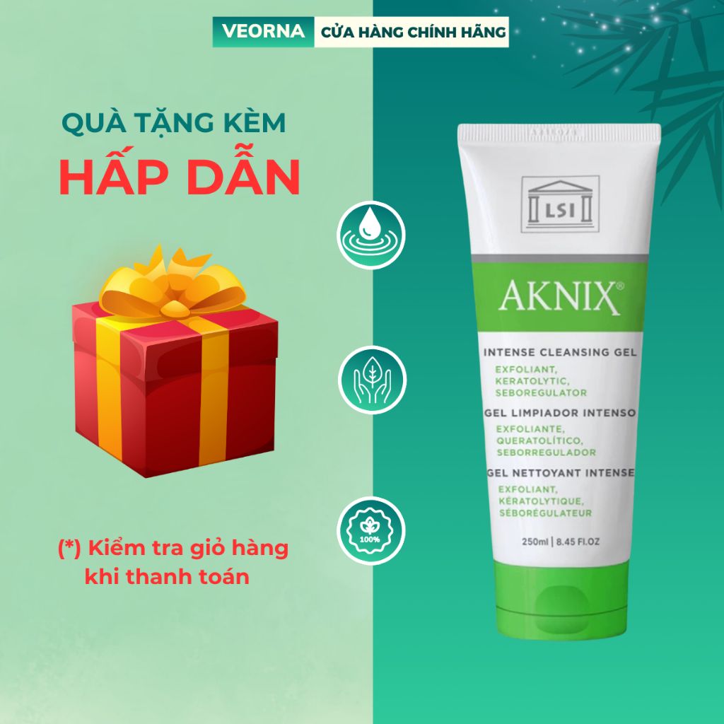 Sữa Rửa Mặt Cho Da Dầu, Da Mụn AKNIX Intense Cleansing Gel