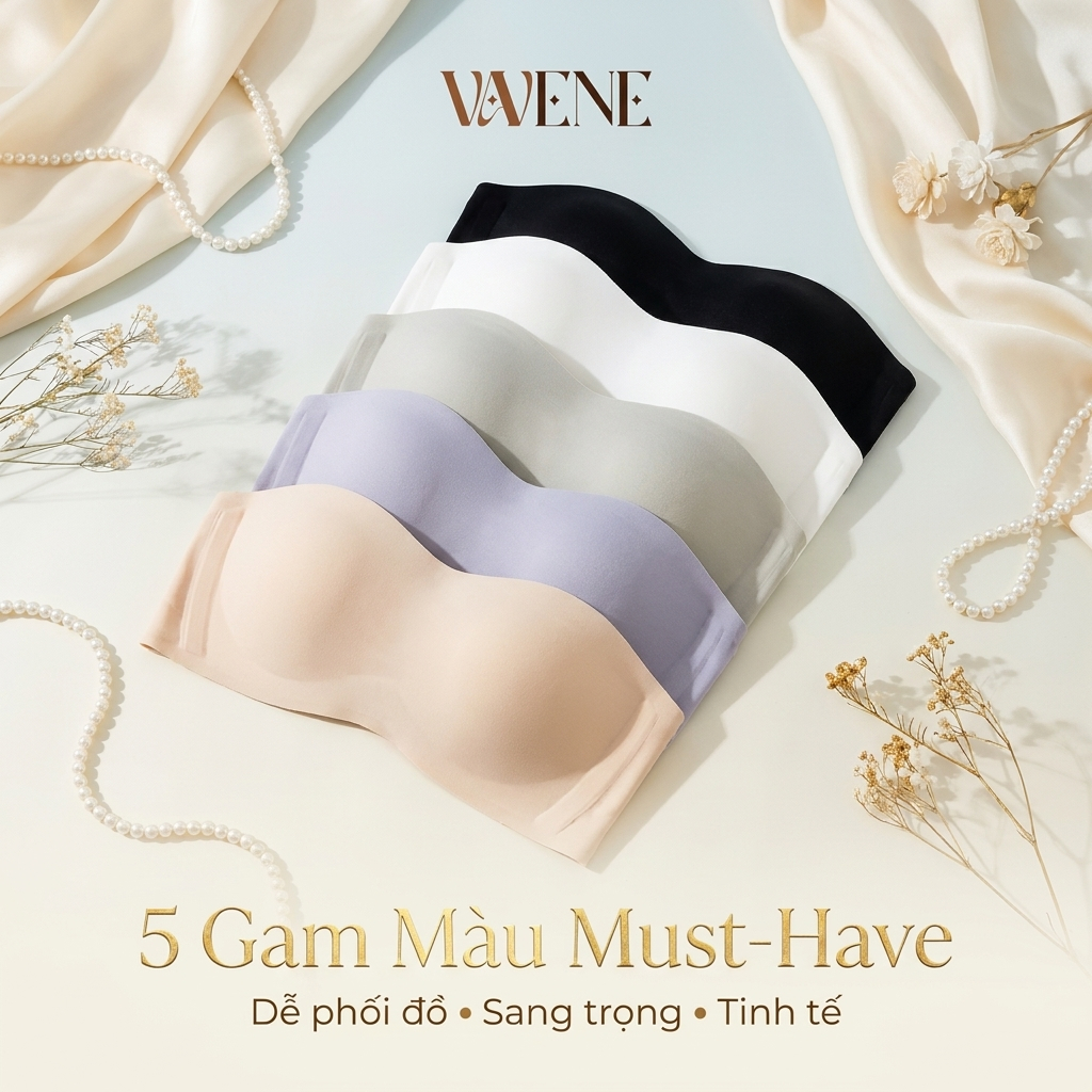 Áo Lót Nữ Su Lụa Sữa DORIS AL397, Áo lót mềm mịn mặc áo váy ôm sát k lộ viền, áo su quây chống tụt đệm mỏng | BigBuy360 - bigbuy360.vn