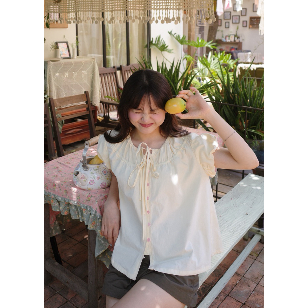 MODEN - Áo nhún cổ tay bí TAMI