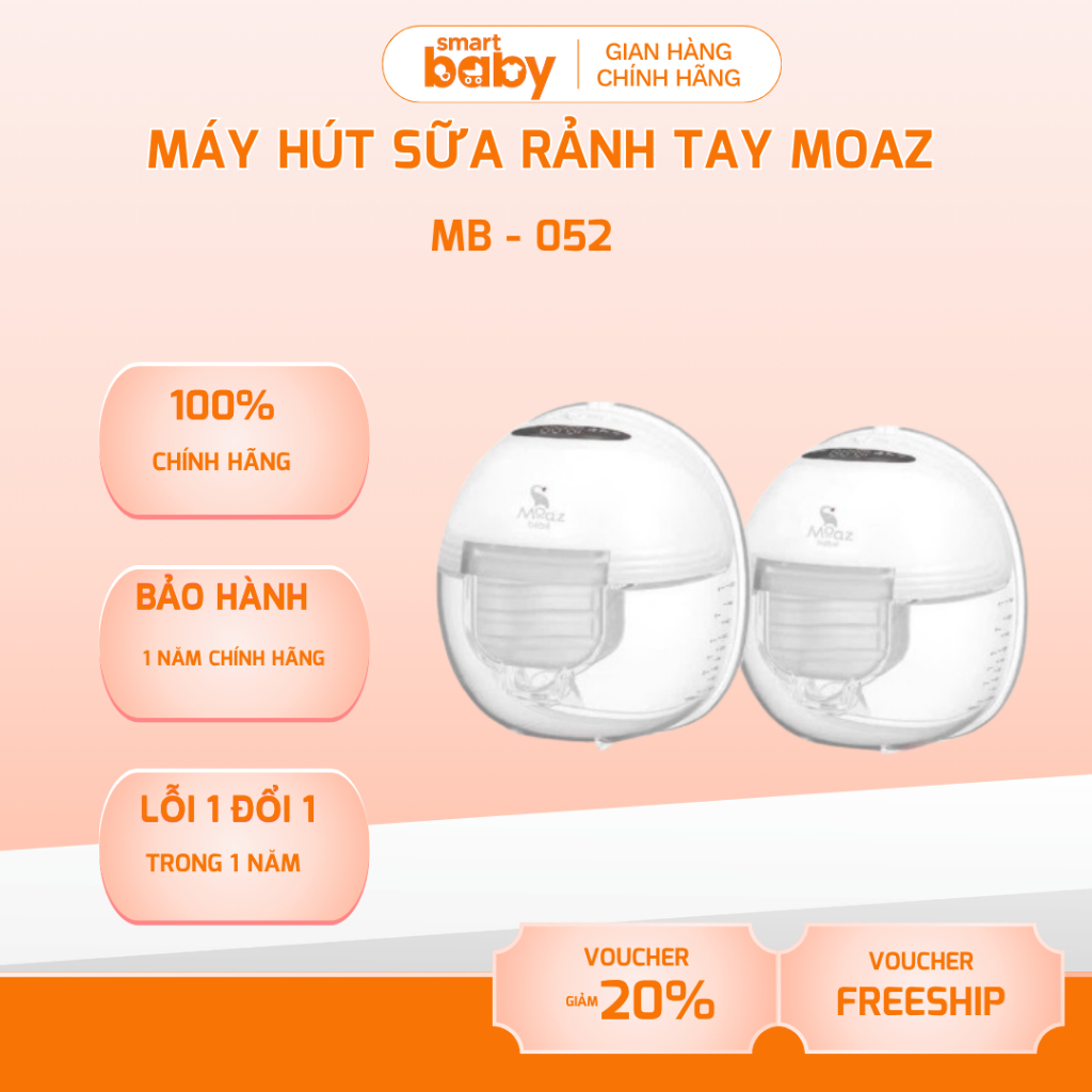 Máy hút sữa không dây rảnh tay Moaz bebe MB052