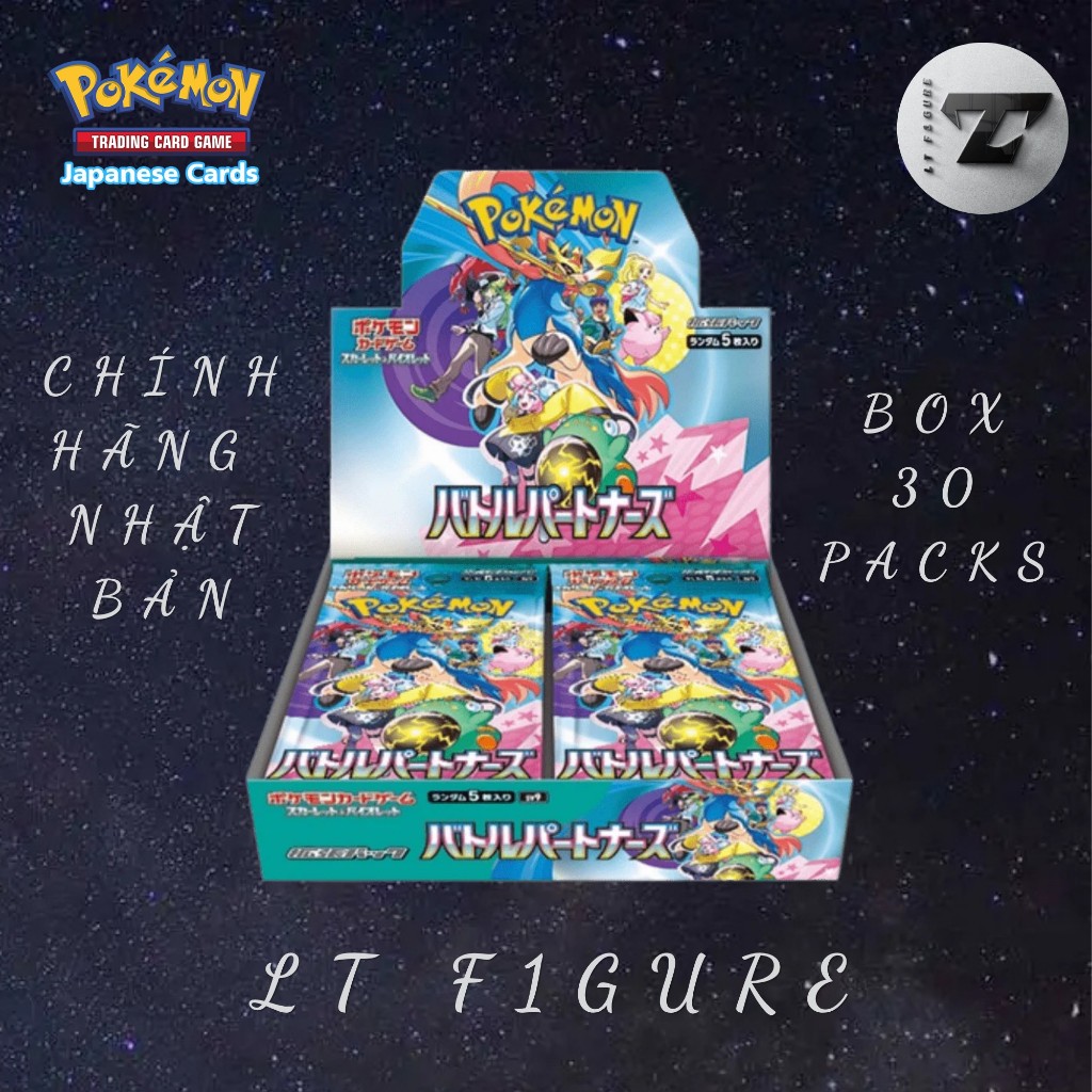 [LT F1GURE] Thẻ Card Game Pokemon - Box Pokemon Battle Partners  (SV9 - 30 pack) - Chính Hãng Nhật B