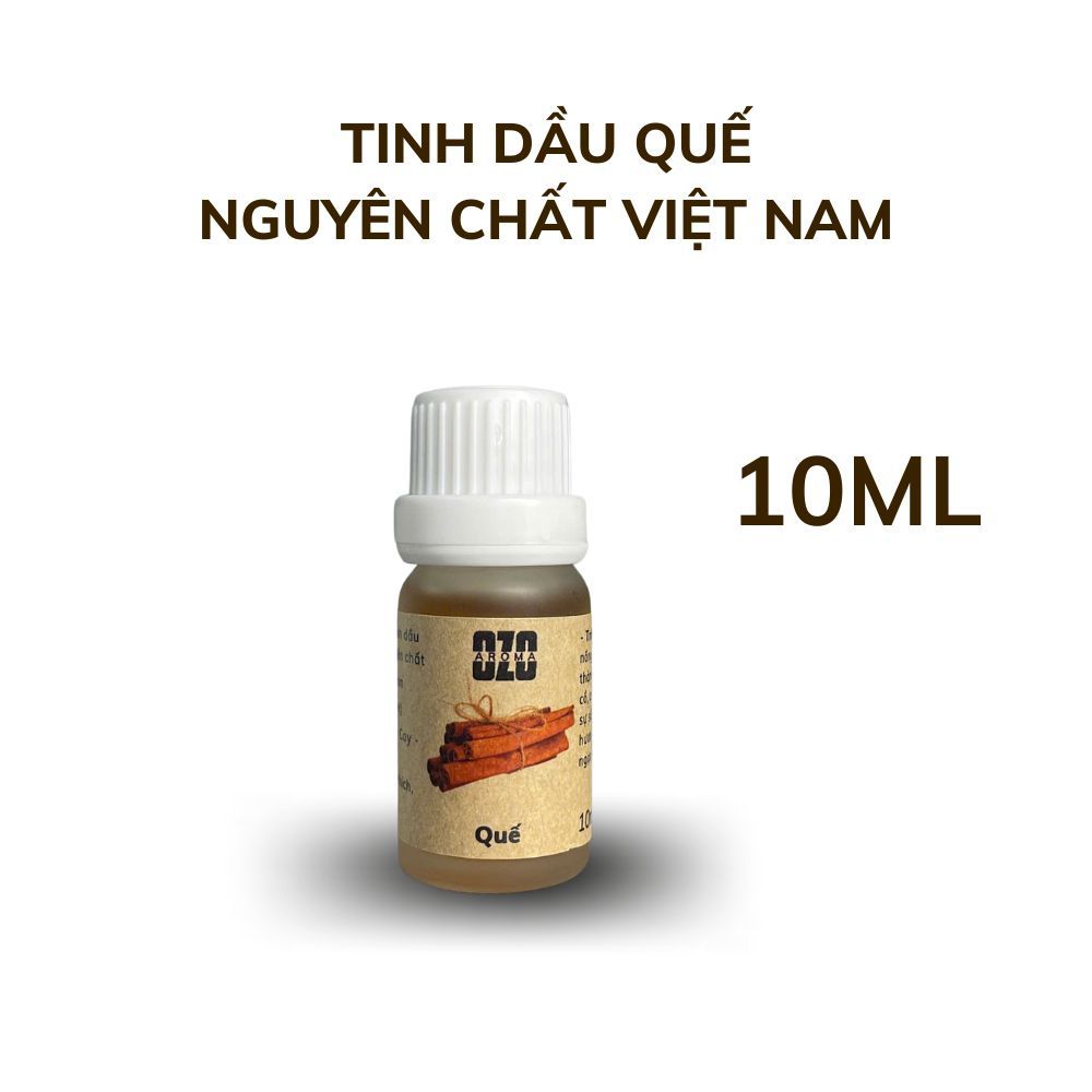 Tinh Dầu Quế 10ml - Ozo Aroma - Nguyên Chất Việt Nam - Thơm Nồng Ấm