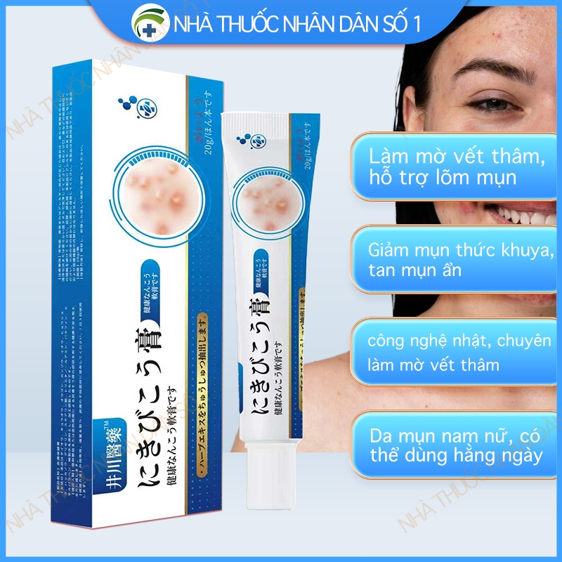 Kem hỗ trợ trị mụn (mụn viêm, mụn đầu đen, mụn tuổi dậy thì), hỗ trợ làm mờ thâm mụn. Lành tính, phù hợp cho người lớn v