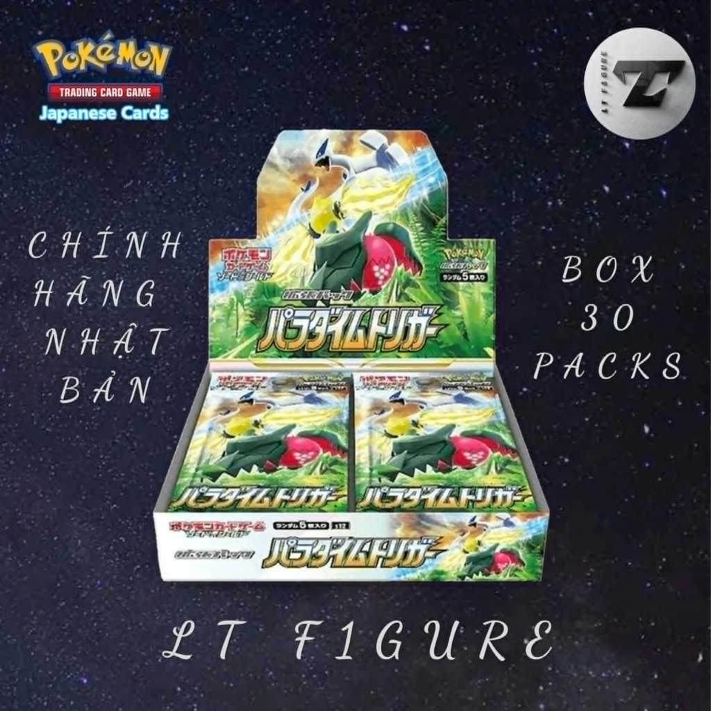 [LT F1GURE] Thẻ Card Game Pokemon - Box Pokemon Paradigm Trigger  (S12 - 30 pack) - Chính Hãng Nhật 
