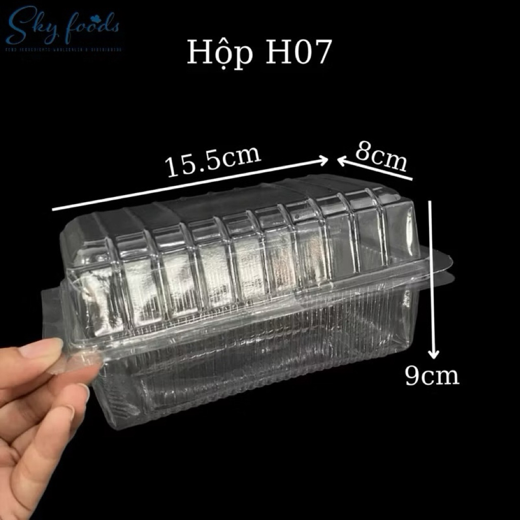1 bao 900c hộp đựng bánh bao H07 . Hộp nhựa H07