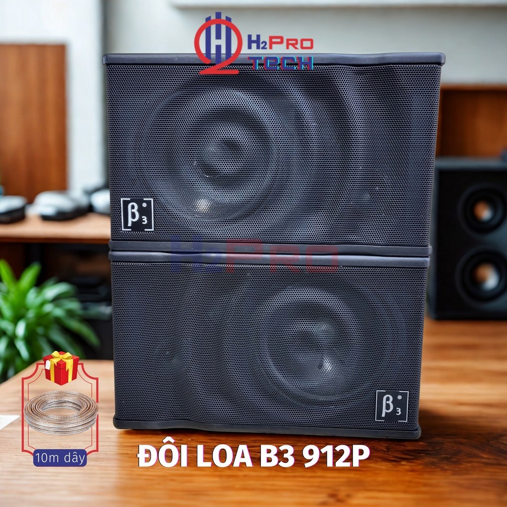 Đôi Loa Karaoke Nhật Bãi Bass 25 B3 912 900W (Nguyên Zin), 2 Treble, Loa Karaoke Gia Đình-H2Pro