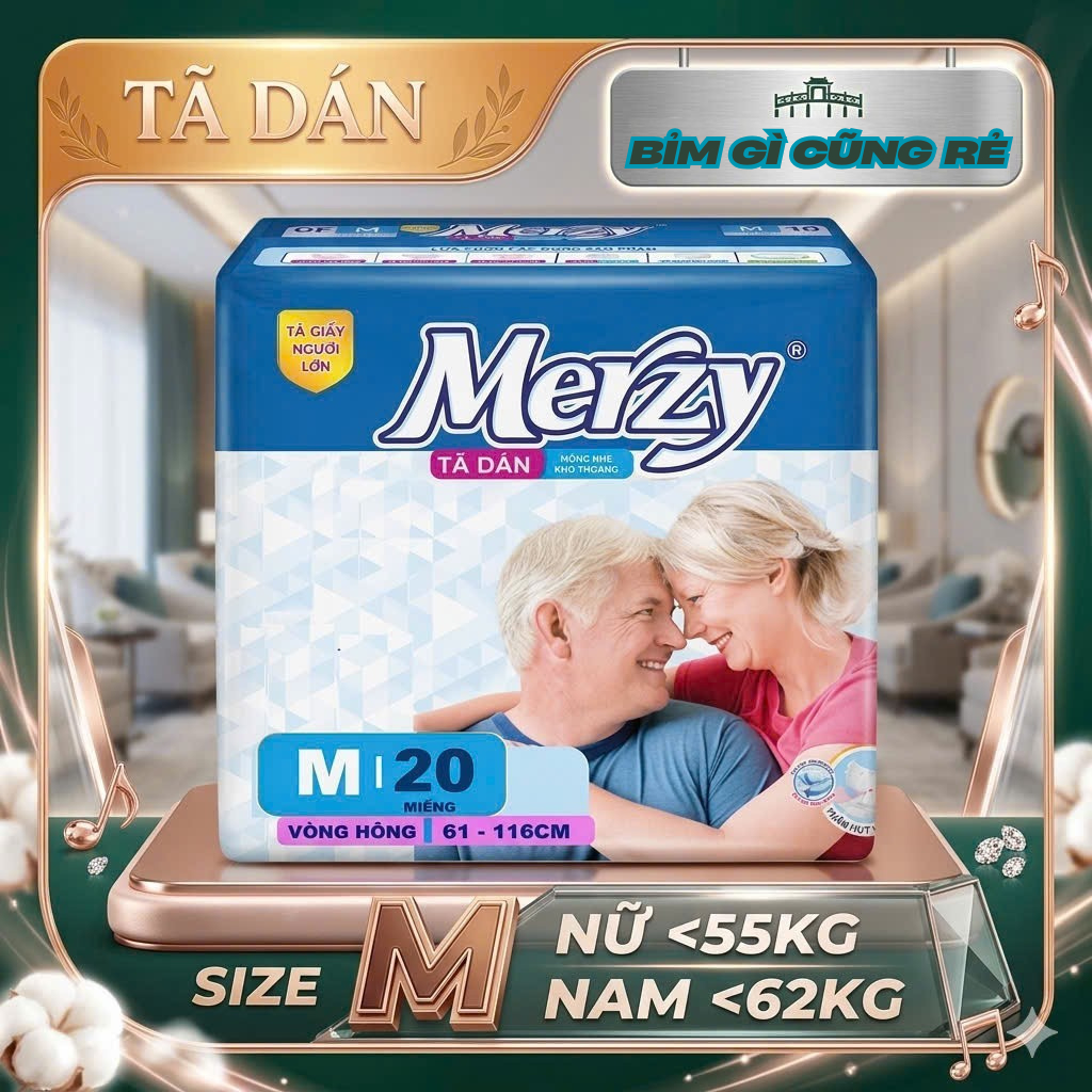 Bỉm già Merzy XL20 ML20 M20 siêu thấm #merzy #bỉm merzy #bỉm già merzy #tã già Merzy #tã merzy #bỉm 