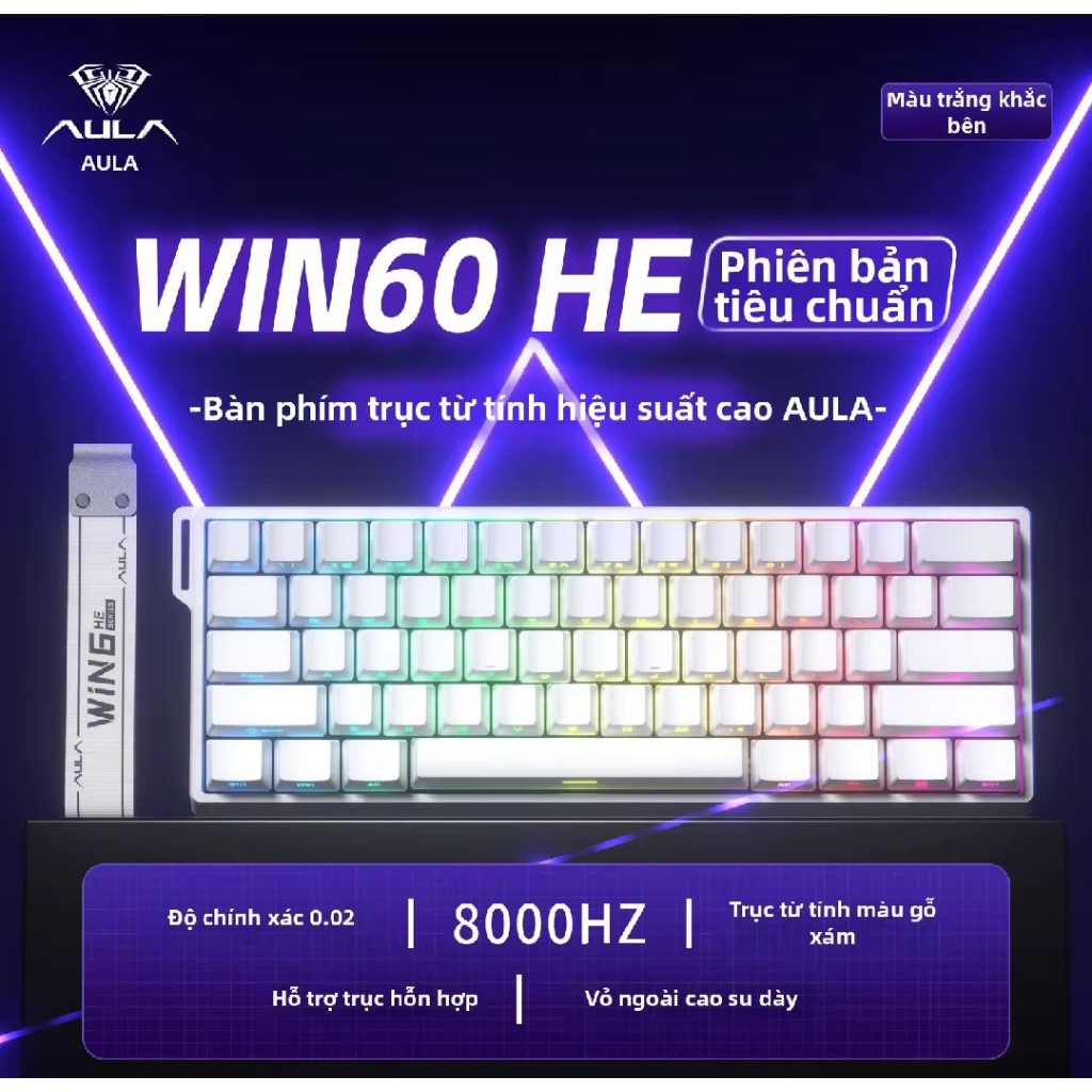 Bàn phím cơ gaming aula win60 he rapid trigger 8k hz