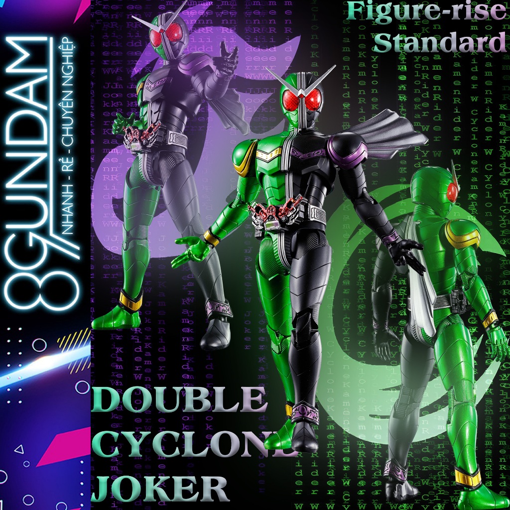 [SẮP VỀ] Mô Hình Lắp Ráp Figure-rise Standard Kamen Rider Double Cyclone Joker KO (tặng kèm base)