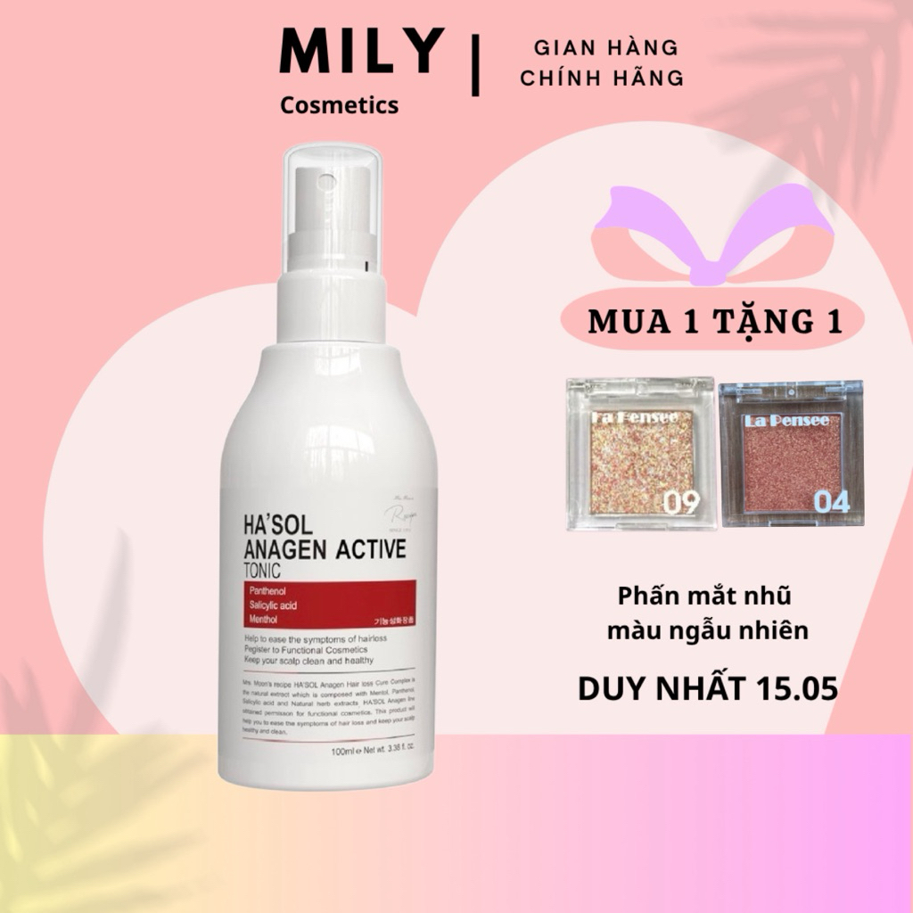 Xịt Kích Mọc Tóc Hasol Anagen Active Tonic Dưỡng Da Đầu Nuôi Dưỡng Nang Tóc Chắc Khỏe Dành Cho Tóc R