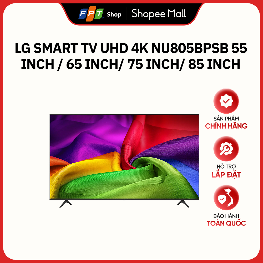 [MODEL 2026] [Tặng loa thanh 4 TRIỆU] LG Smart TV UHD 4K NU805BPSB 55 inch / 65 inch/ 75 inch/ 85 in