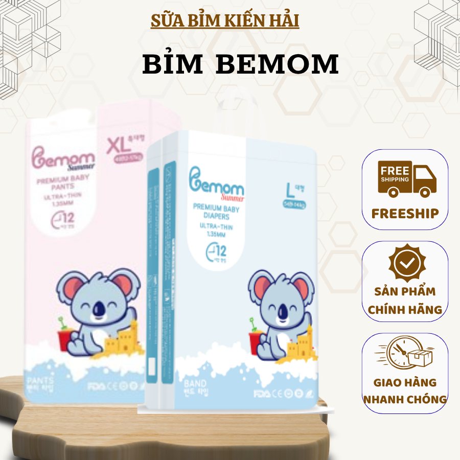 Tã Bỉm BEMOM HÀN QUỐC Dán và Quần Đủ Size