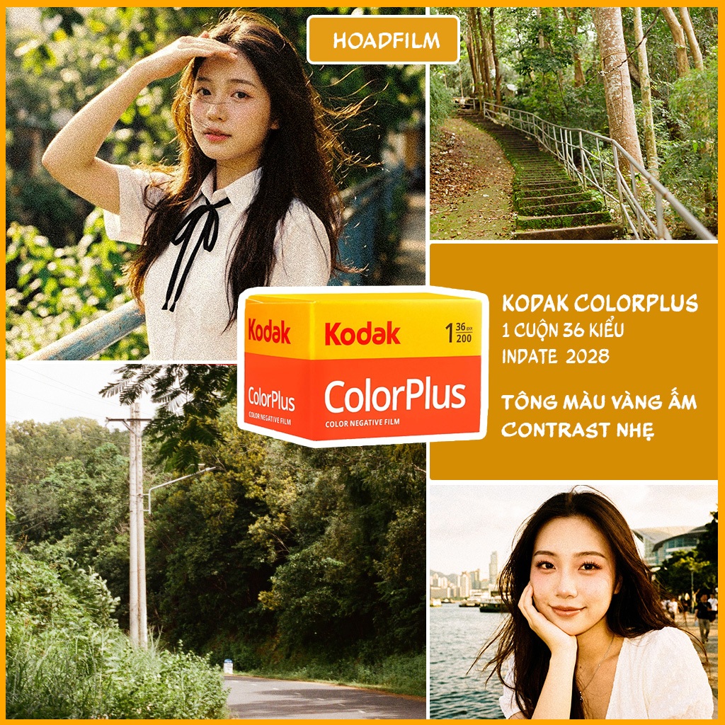 [HOẢ TỐC] KODAK COLORPLUS 200 - Film 35mm 1 cuộn Film - 36exp Date xa- FULL BOX