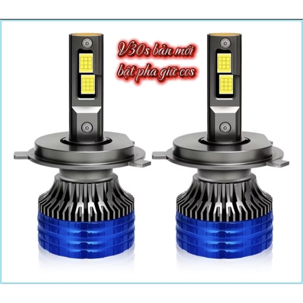 Đèn pha led V30s siều sáng với chip led có d đủ các chân H4 , H7, H11, 9005,9006,H1 (giá trên là giá