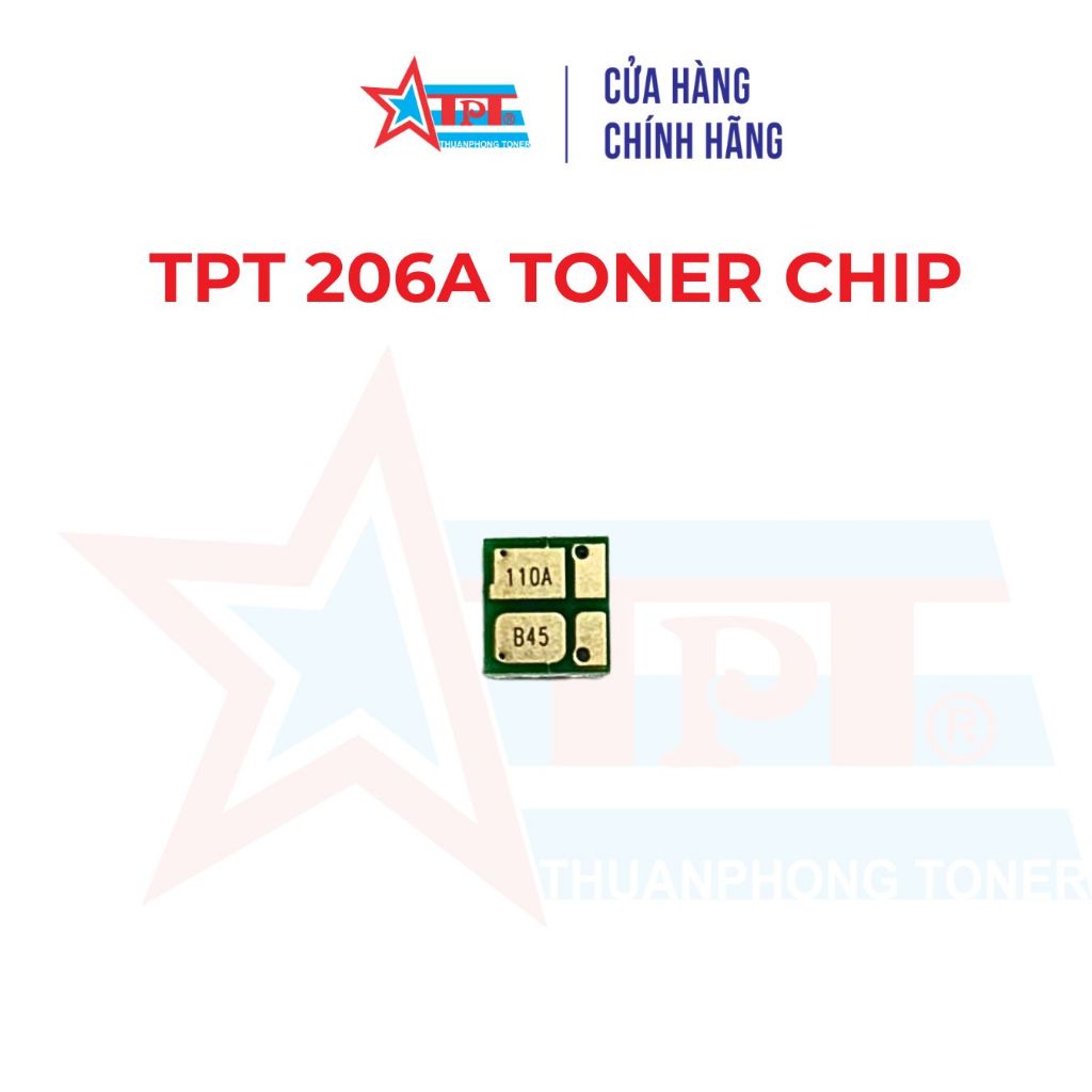 Chip mực TPT 206A cho HP Color LaserJet Pro M255dw / M255nw / MFP M282nw / M283fdn / M283fdw – 4 màu