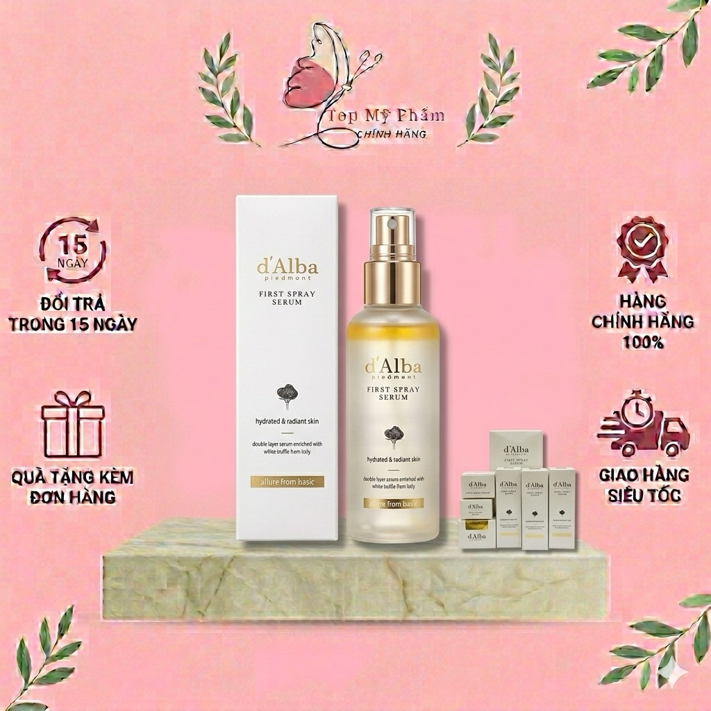 [ CHÍNH HÃNG ] XỊT KHOÁNG BƠ D'ALBA – FIRST SPRAY SERUM 100ml