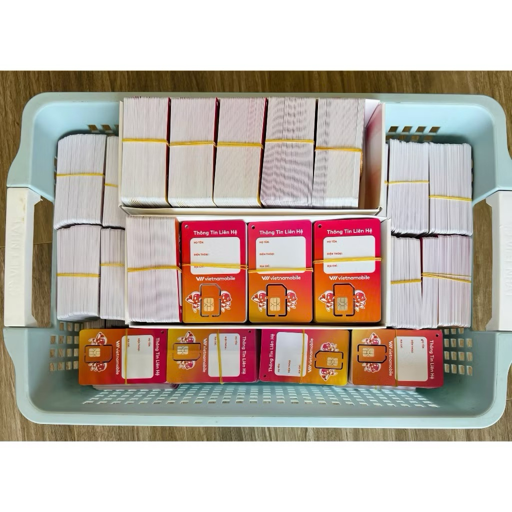 SIM VIETNAMOBILE TẠO TK SHOPEE