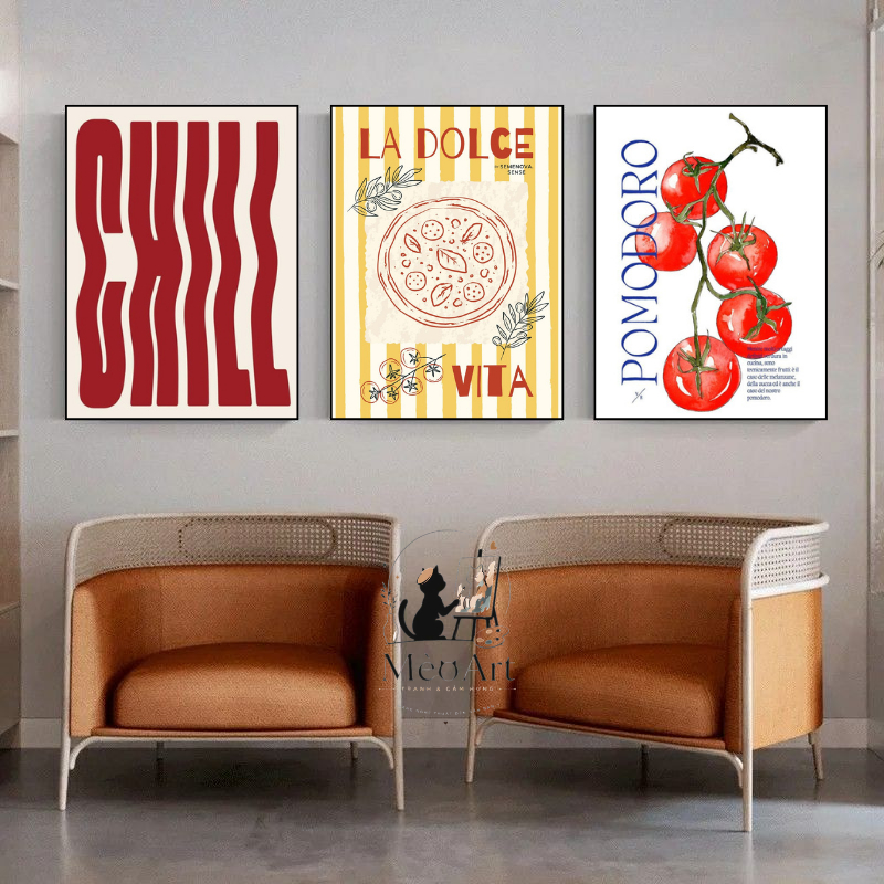 [HN] Tranh Canvas Treo Tường Phong Cách Retro Vinyl Record Decor Nghệ Thuật Bắc Âu.