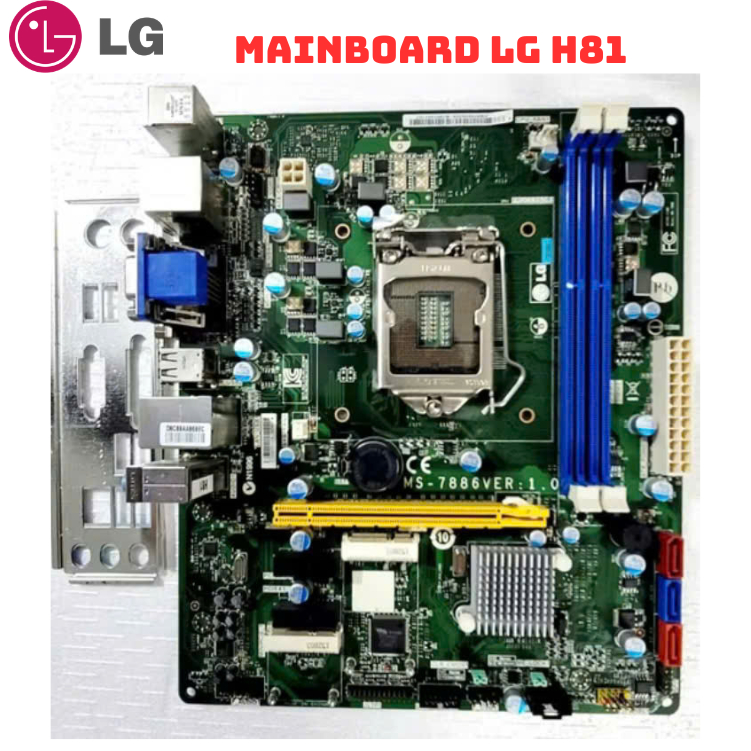 Mainboard LG H81 Socket 1150 DDR3 HDMI VGA Hỗ Trợ i3 i5 i7 Gen 4 Hàng Korea Zin Đẹp - Bảo hành 12 th