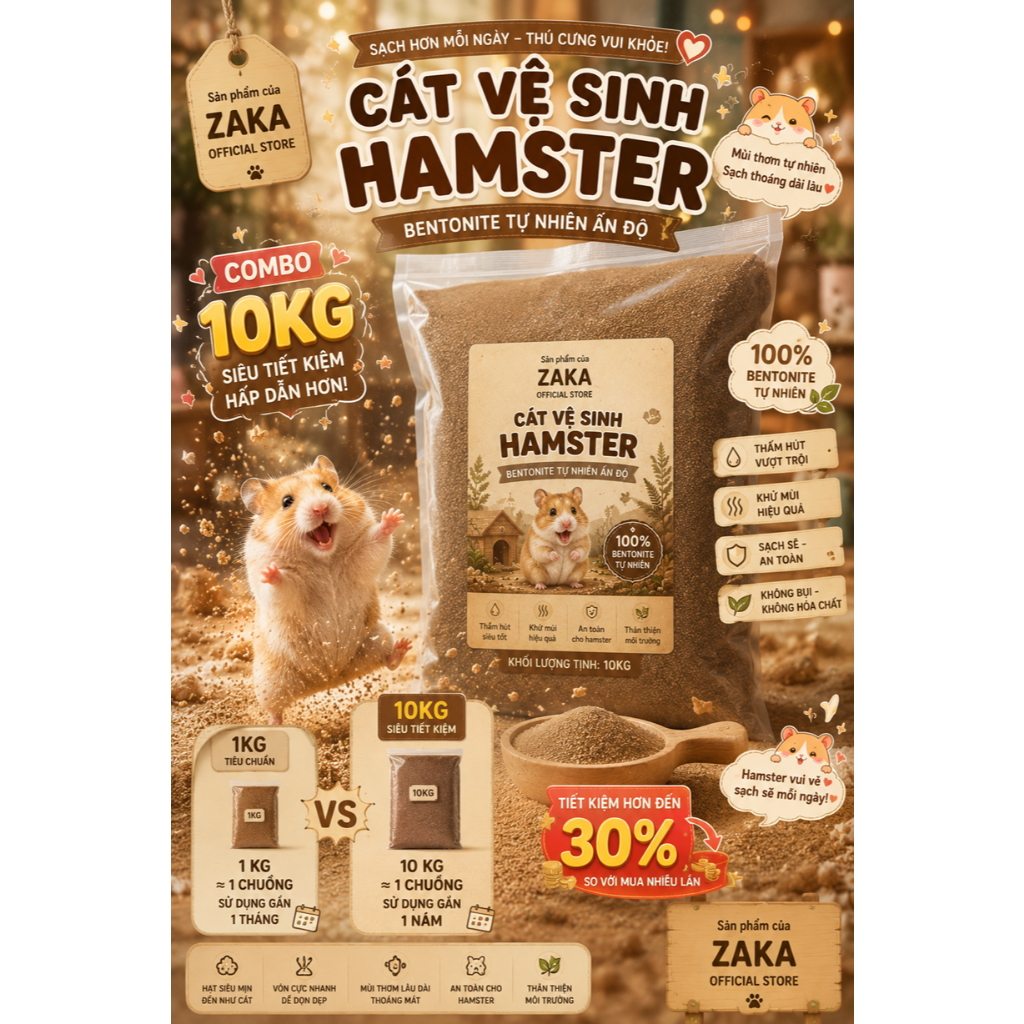 Cát ấn cho hamster 10kg