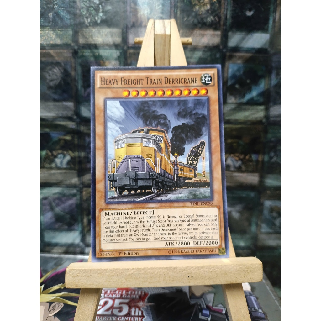 [ Đỗ Lạc Yugioh ] Thẻ Bài Mint90 Yugioh Monster Heavy Freight Train Derricrane Common