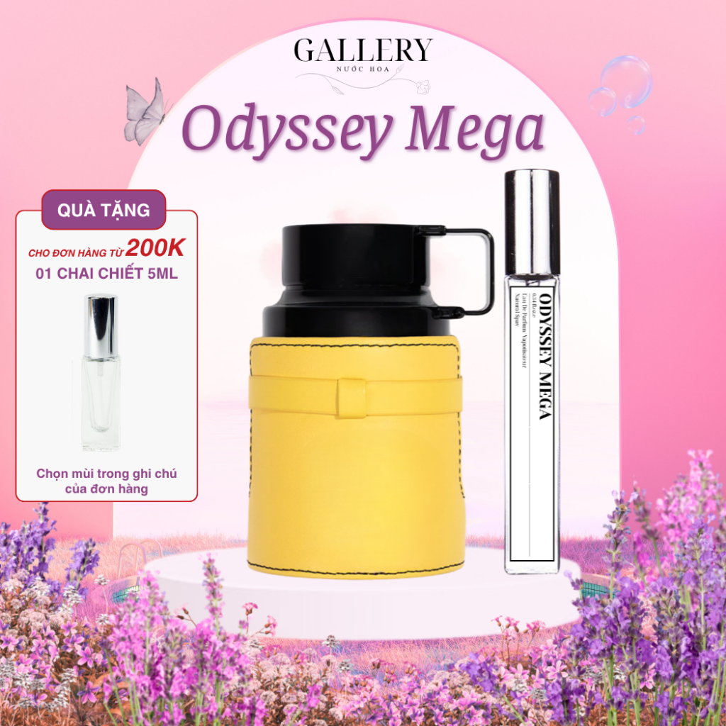 Nước Hoa Nam Odyssey Mega EDP GALLERY SCENT, Nước Hoa Chiết 10ml Hương Thơm Cuốn Hút, Hiện Đại